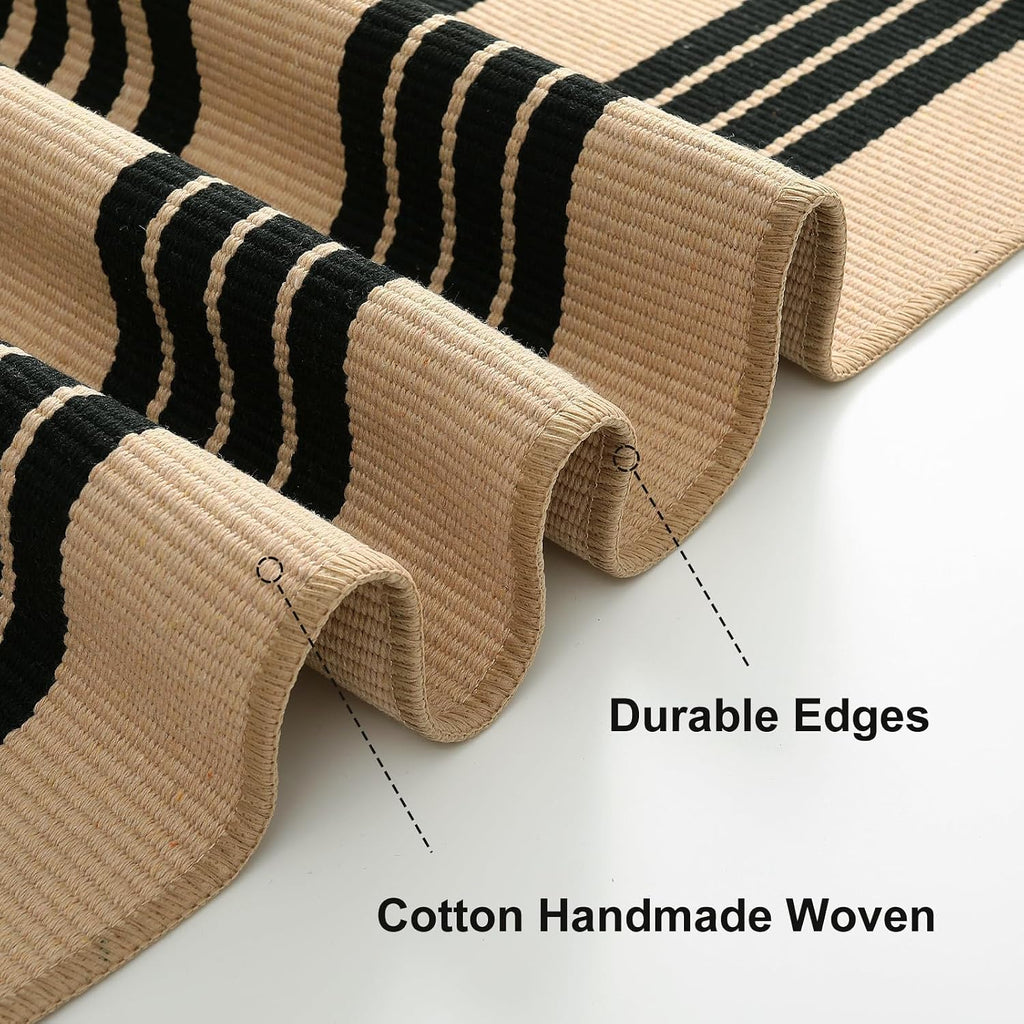 OJIA Front Door Mat 24"x51", Striped Porch Rug Outdoor Door Mat Fall Decor