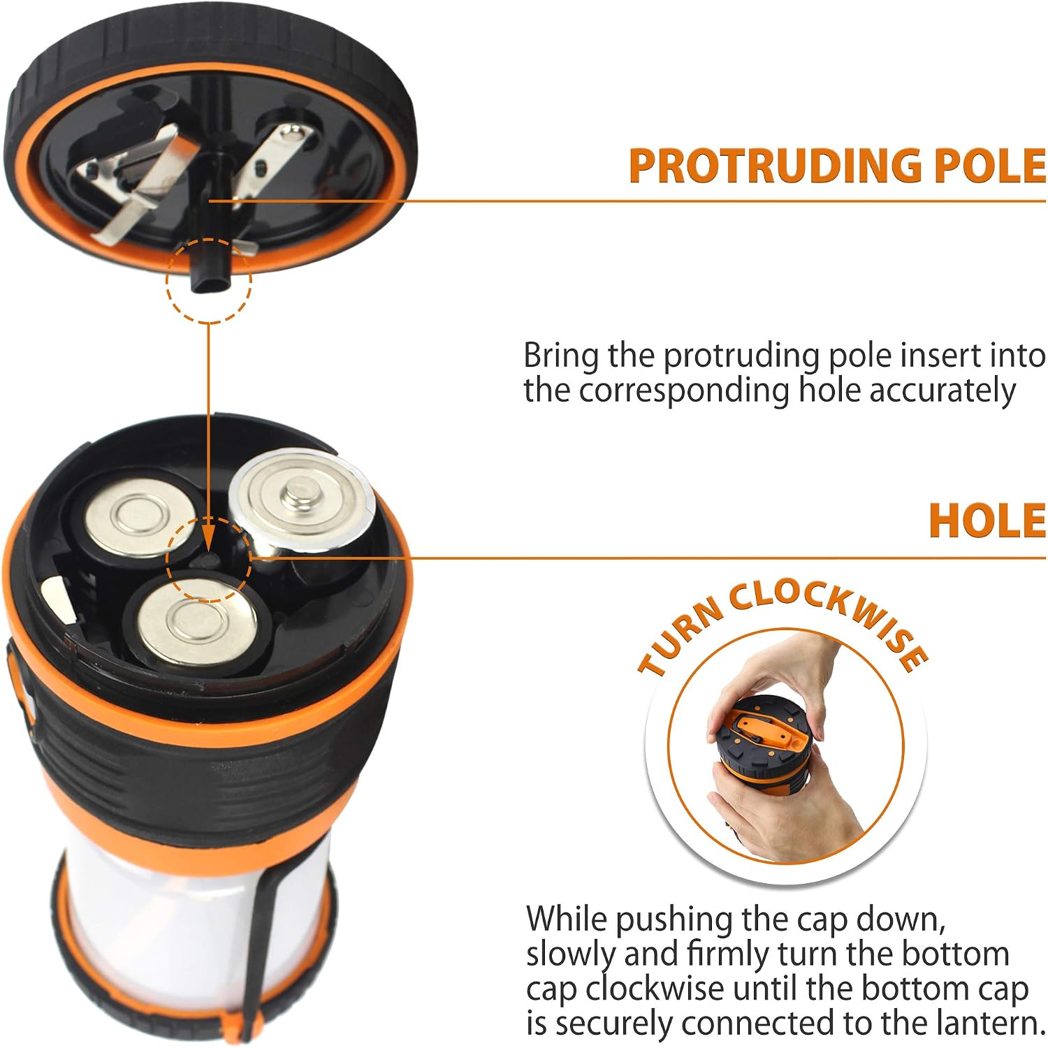 LED Camping Lantern, Battery Powered LED 1800LM, 4 Camping Lights Modes, Perfect Lantern Flashlight for Hurricane, Emergency Light, Storm, Power Outages, Survival Kits, Hiking, Fishing, Home and More