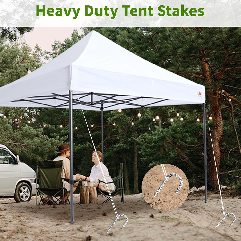 Besitu 12 inch Stakes Heavy Duty 100-Pack J Hook Metal Fence Stake for Dogs Digging Tent and Outdoor Decorations Inflatables Rebar Metal Spikes for Ground