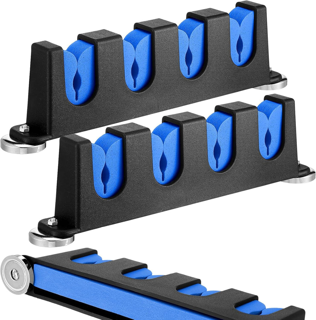 Seenelling 2 Pcs Magnetic Fishing Rod Holder for Car Fishing Pole Rack Vertical Rod Storage Holders for Truck Bed Boat Wall Garage Door