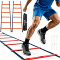 Sportneer Agility Ladder Speed Training Set 12 Rungs 20ft Detachable Exercise Ladders in 2pcs (6 rungs Each) with Ground Stakes for Soccer Football Footwork Training Ladder with Carry Bag