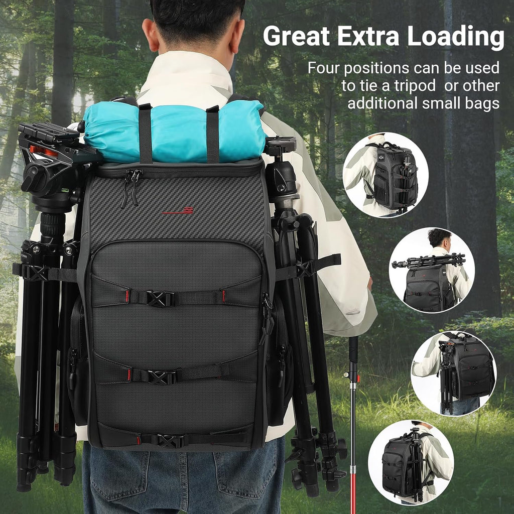 STARTRC VCR Camera Backpack Case Professional 40L Travel Bag Accessories