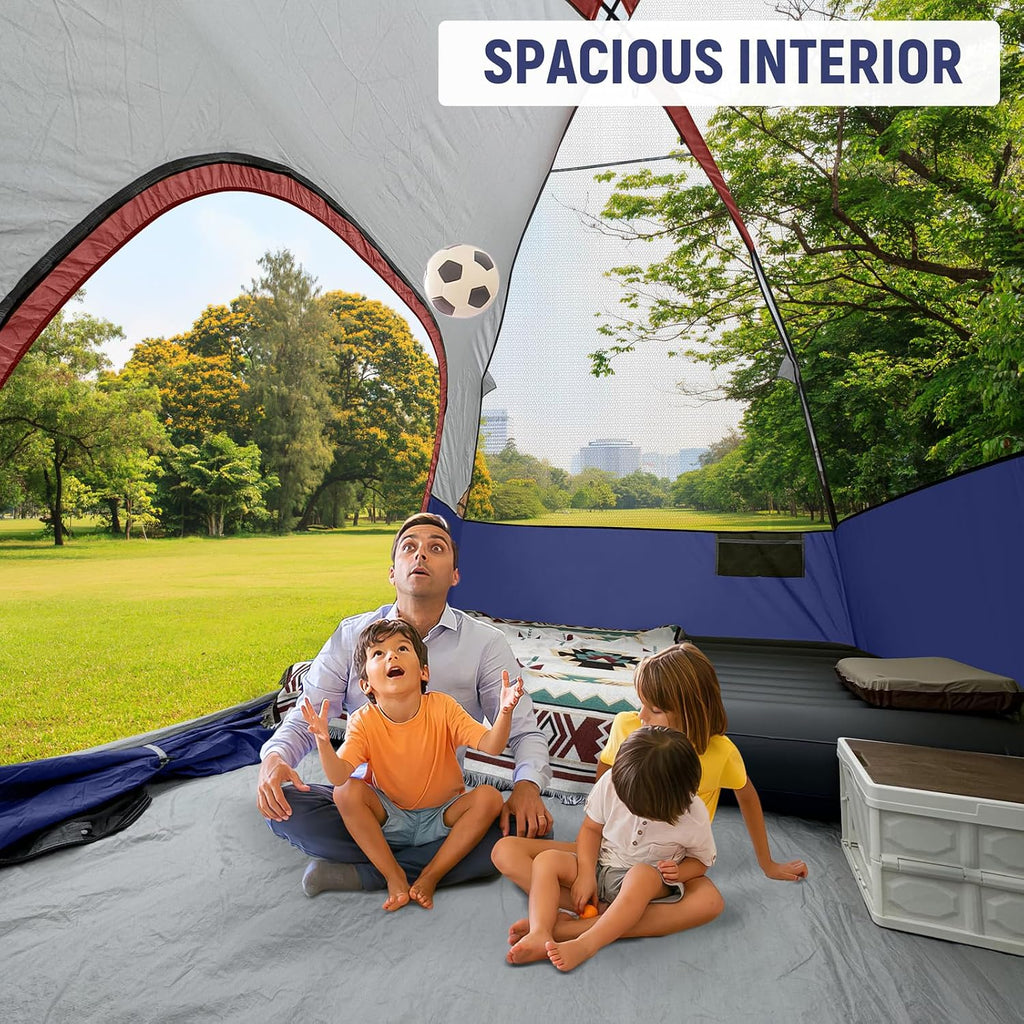 CAMPROS CP Tents for Camping 2/4/6 Person, Waterproof Windproof Dome Tent