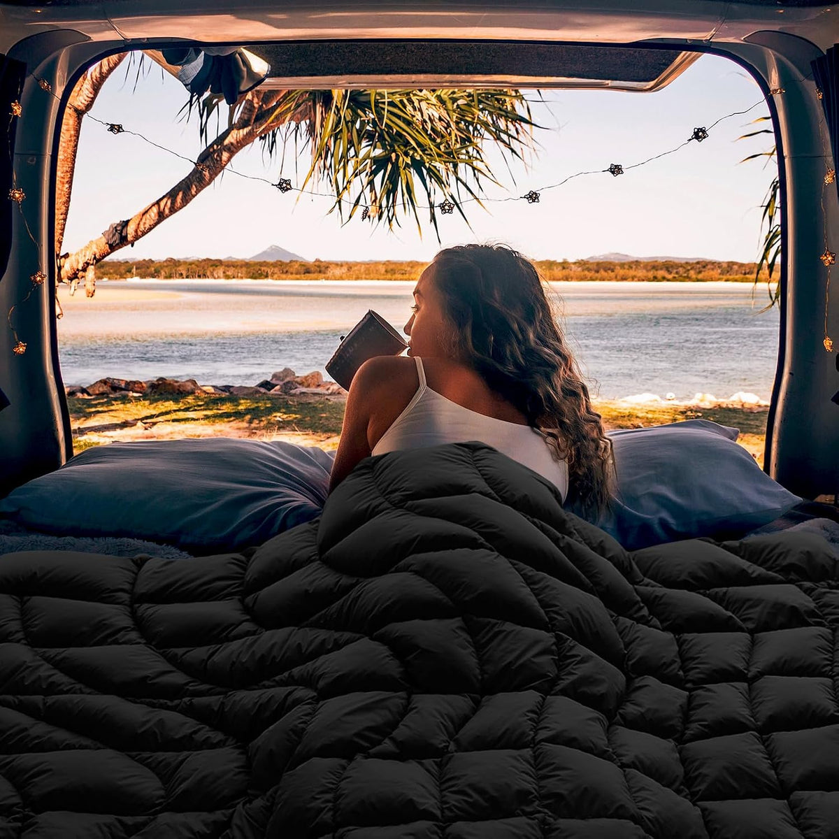 Camping Blanket Puffy Camp Blanket Large Outdoor Blanket