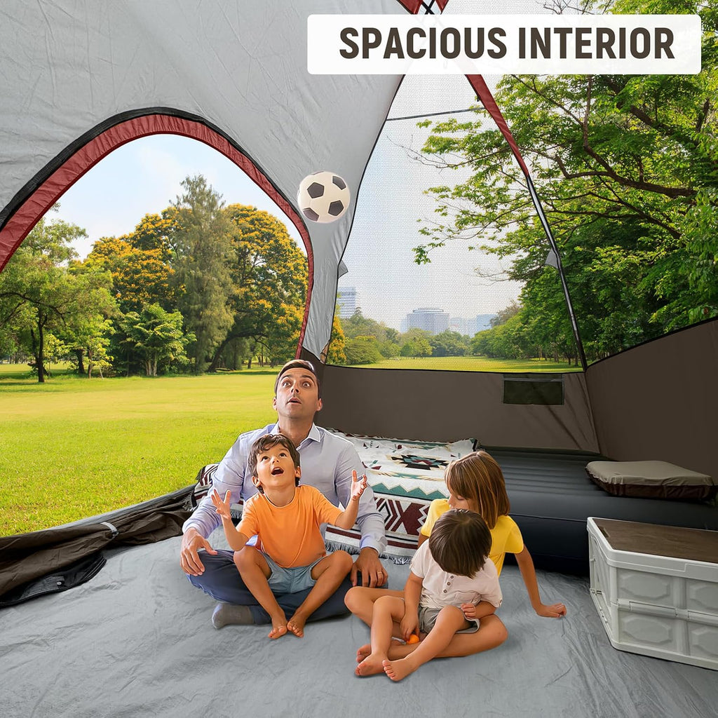 CAMPROS CP Tents for Camping 2/4/6 Person, Waterproof Windproof Dome Tent