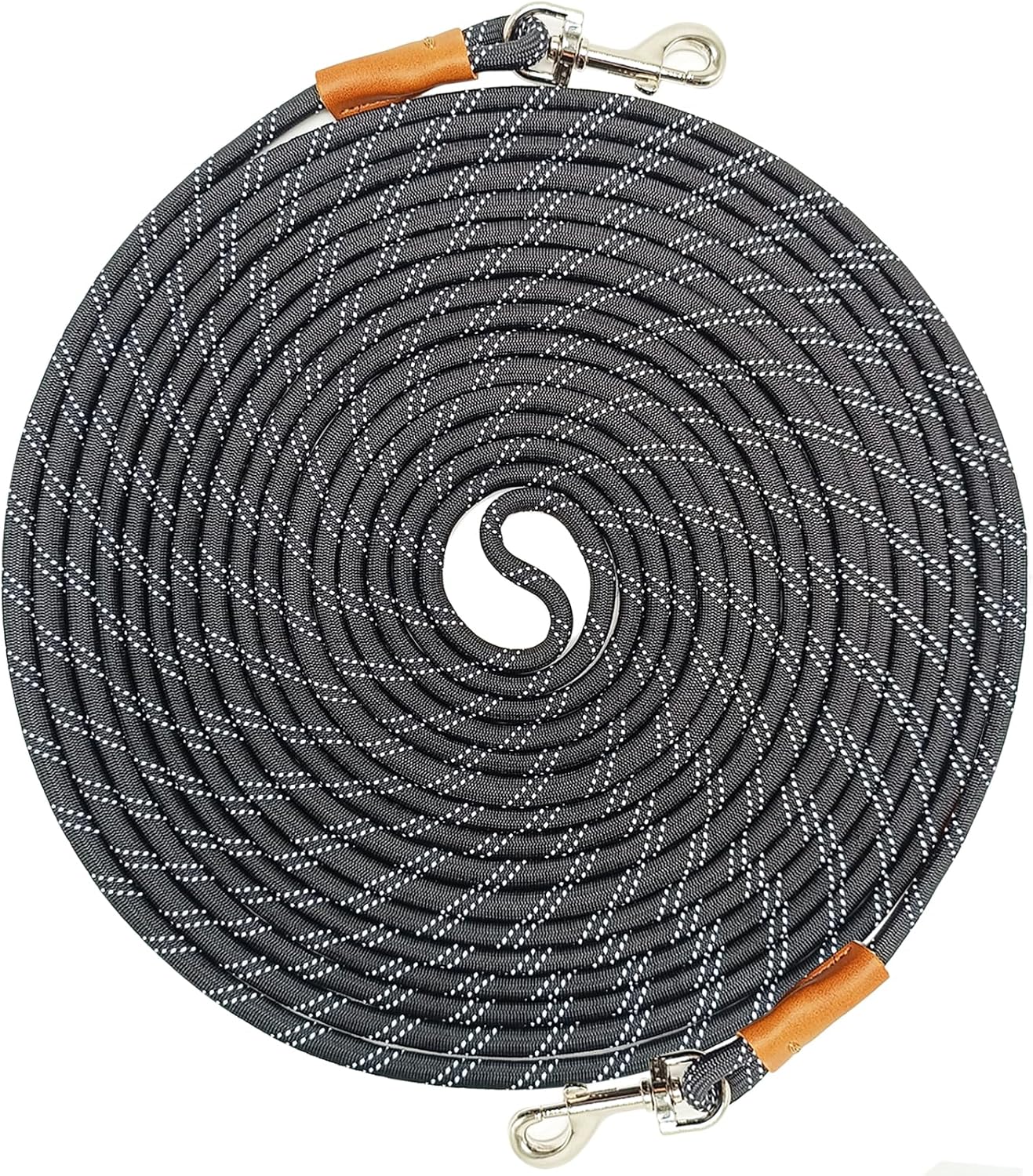 WYuZe Reflective Tie Out Rope for Small Dogs Cats 30FT Dog Tether for Yard