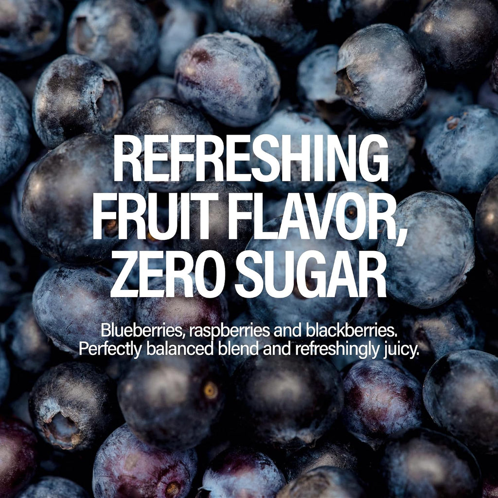 GURU Zero Sugar Organic Energy Drink, Wild Berry, 12 Fl Oz, 24 Pack