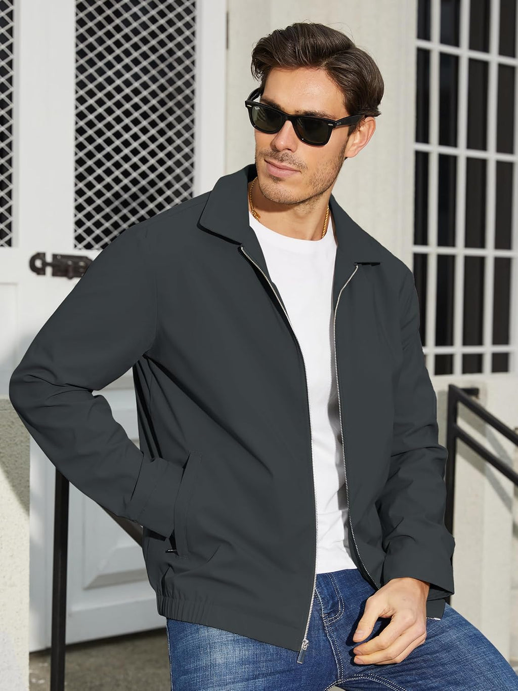 TACVASEN Men's Lightweight Jacket Fall Water-repellent Windbreaker Jackets