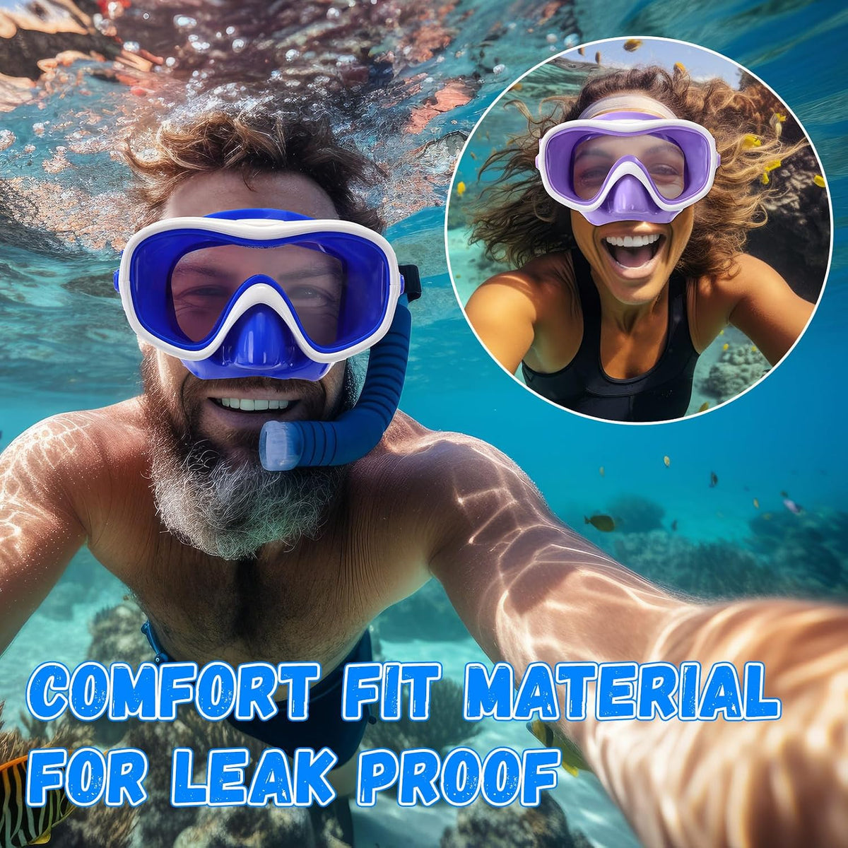 Relaxweex 4 Pcs Swim Goggles for Adults Diving