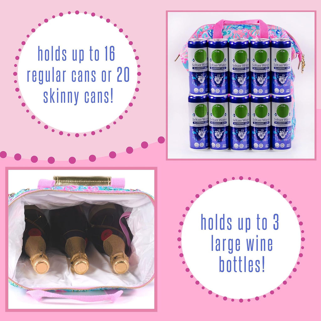 Lilly Pulitzer Insulated Backpack Cooler, Splendor in the Sand