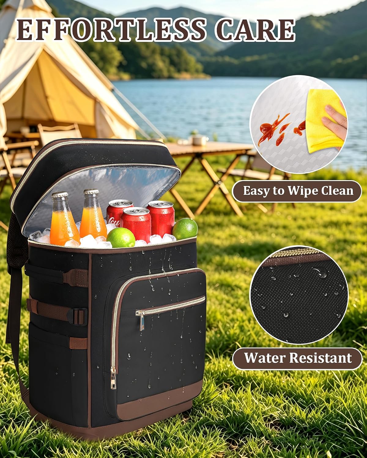 48 Can Leak Proof Insulated Backpack Cooler, Waterproof