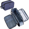 ZEEMO Travel Toiletry Bag for Men, Full Open Dopp Kit with Dual Compartment