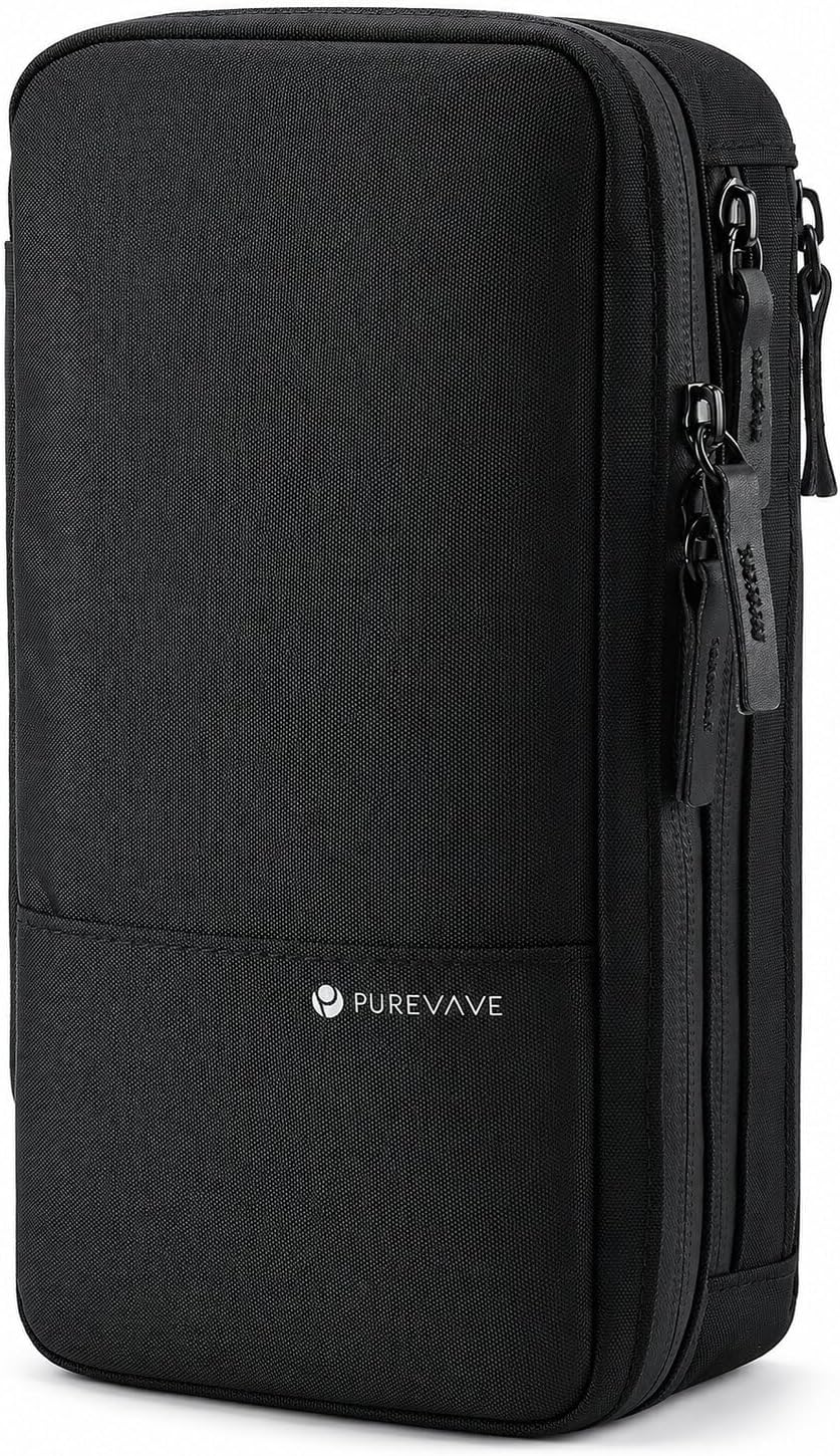 Purevave Compact Mens Toiletry Travel Bag Hanging, Mens Dopp Kit for Travel Waterproof, Wash Pouch Blue