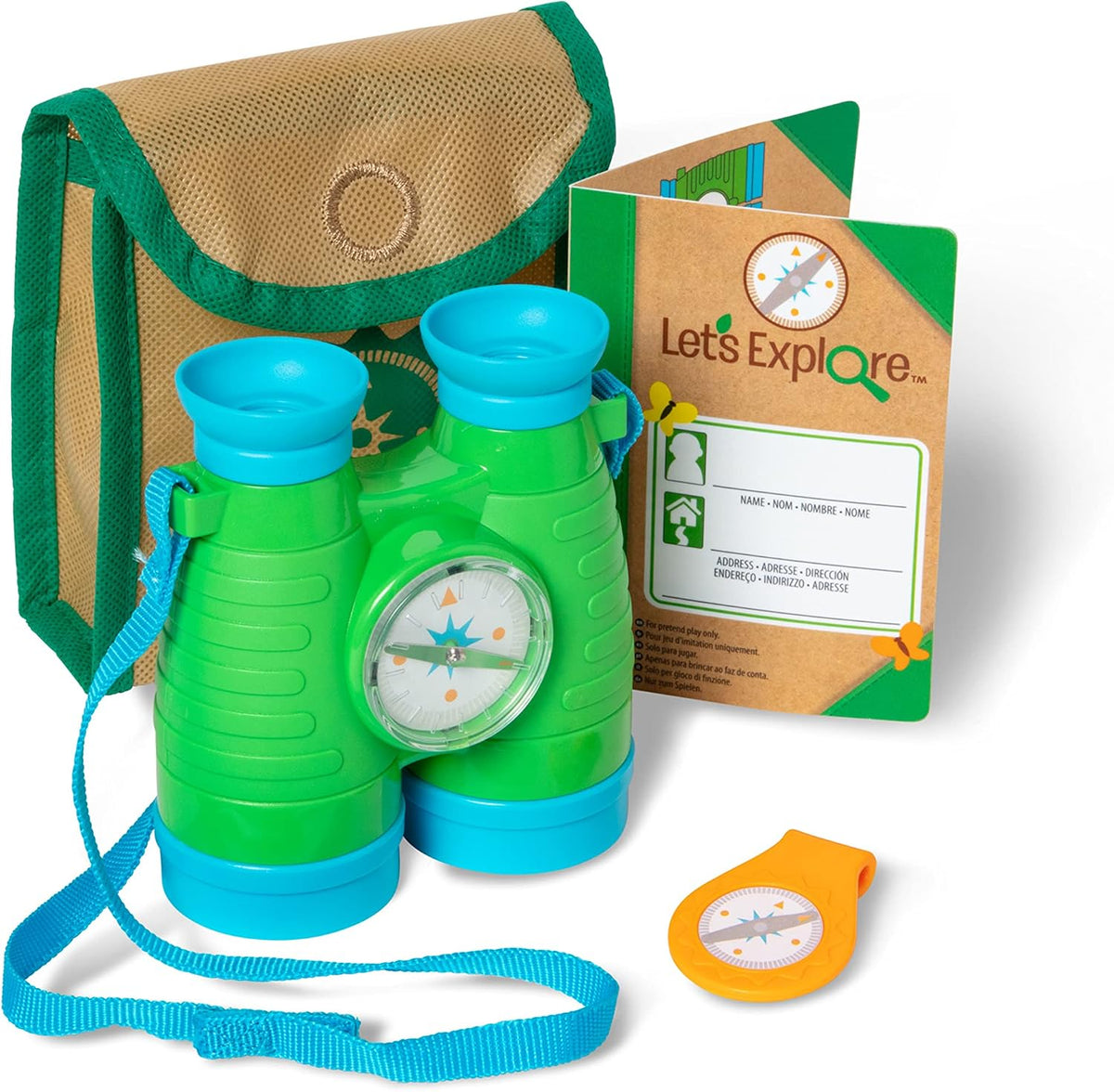 Melissa & Doug Let's Explore Binoculars & Compass Play Set