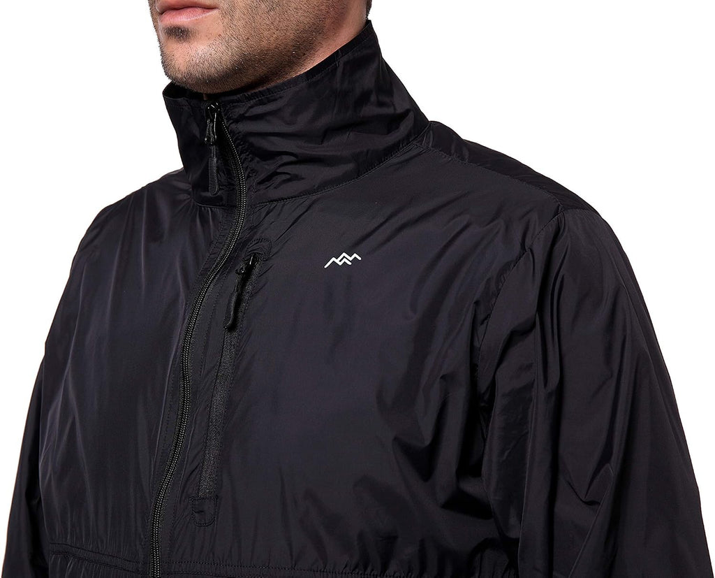 TRAILSIDE SUPPLY CO. Mens Windbreaker Jackets Lightweight Packable Jacket