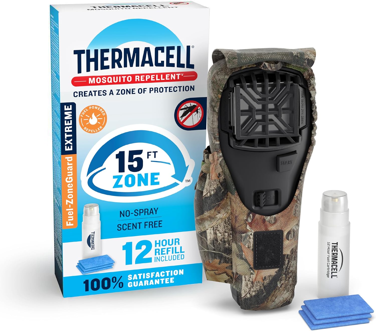 Thermacell Fuel-ZoneGuard Extreme Fuel Powered Mosquito Repeller, Hunt Pack
