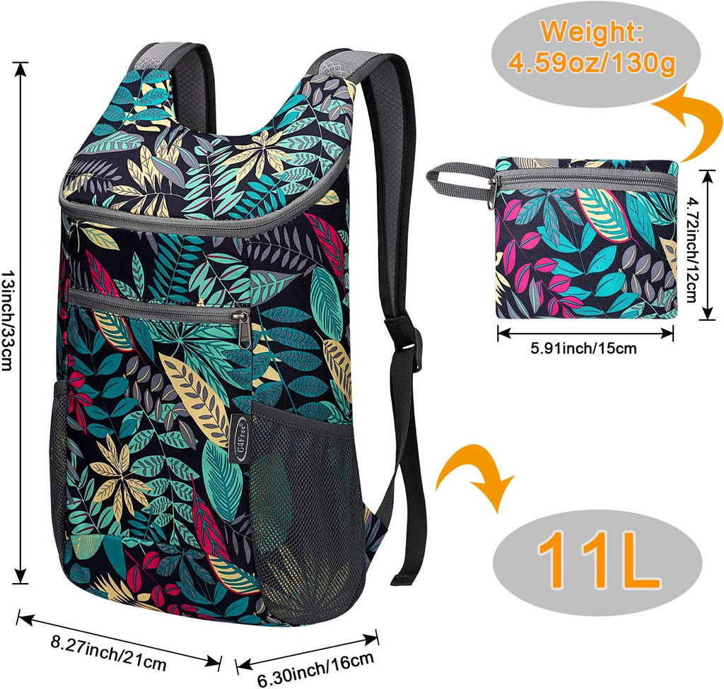 G4Free 10L Lightweight Packable Hiking Backpack, Nylon Daypack Daily Travel