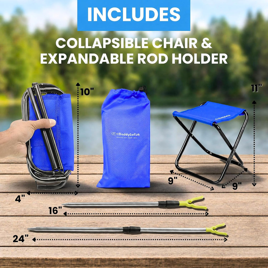 Kids Fishing Pole for Boys, Girls & Youth Age, Toddler Fishing Pole Set Kit
