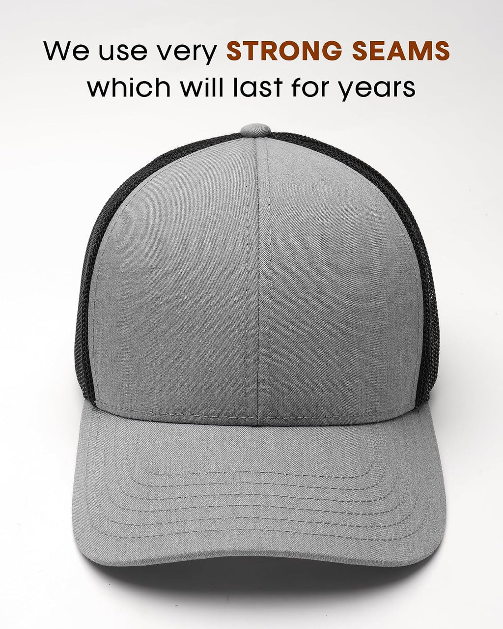 FURTALK Mens Trucker Hat Structured Mesh Baseball Cap Adjustable Classic