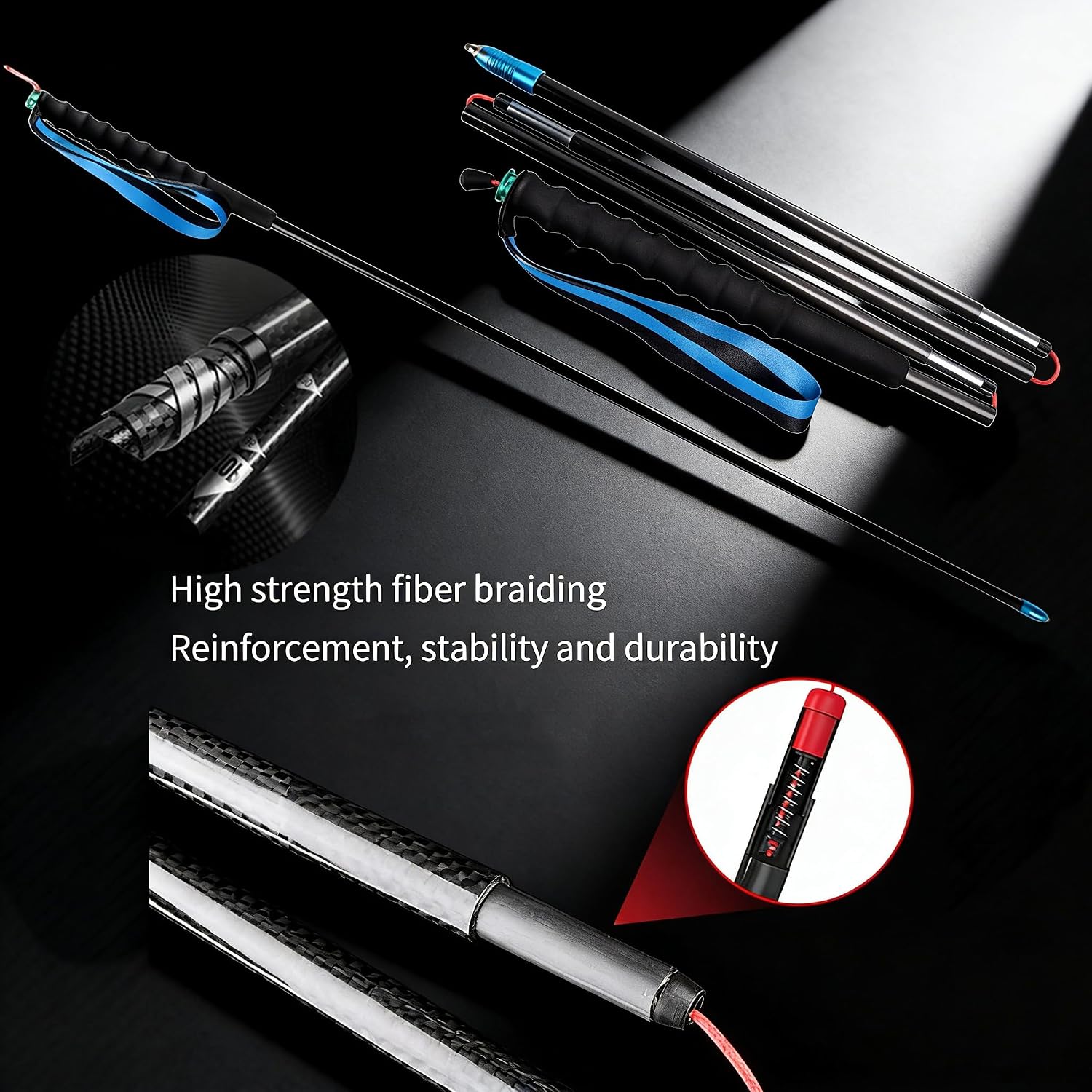 Ultralight Carbon Fiber Trekking Poles 2-Pack,Z-Pole Design Trail Running,Foldable Pair Fixed Length, Ultra Lightweight High-Density for Hiking, Running & Walking