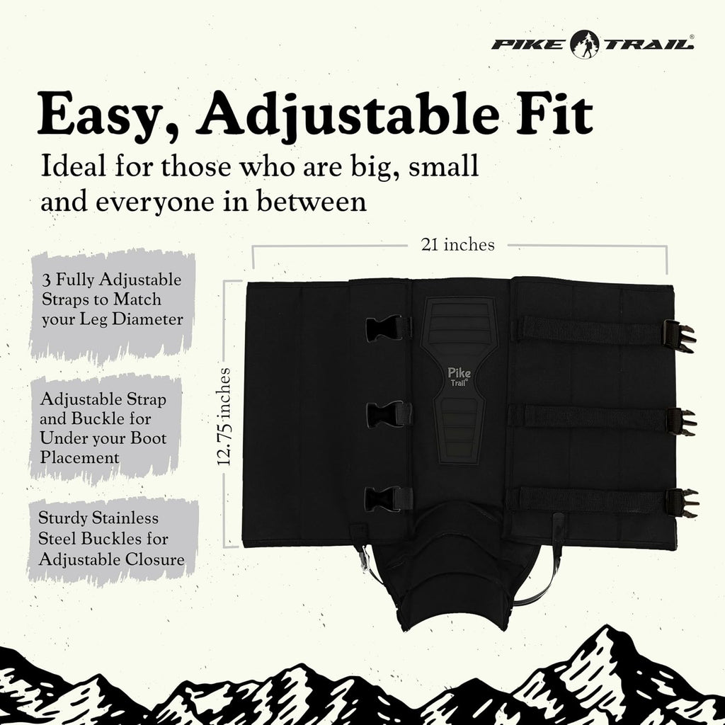 Pike Trail Snake Leg Gaiters: Protection for Hikers and Hunters - Waterproof, Bite Protective, Durable, Anti-Snake, Leg Gear