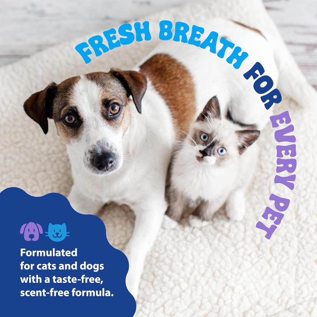 Dental Fresh Advanced Plaque & Tartar Water Additive for Dogs & Cats, 17 oz