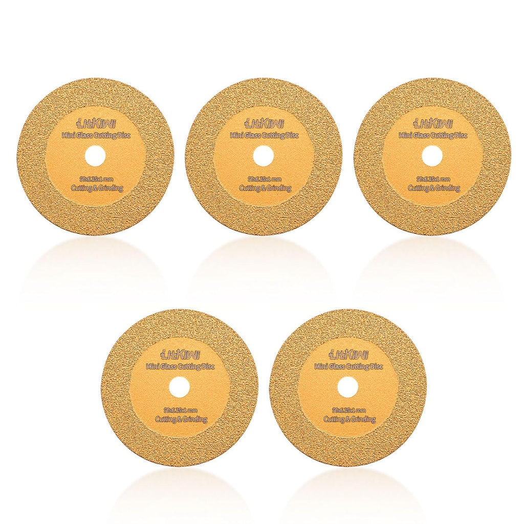 5PCS Mini Glasses Cutting Disc,1mm Ultra-Thin Diamond Cutting Blade Wheel