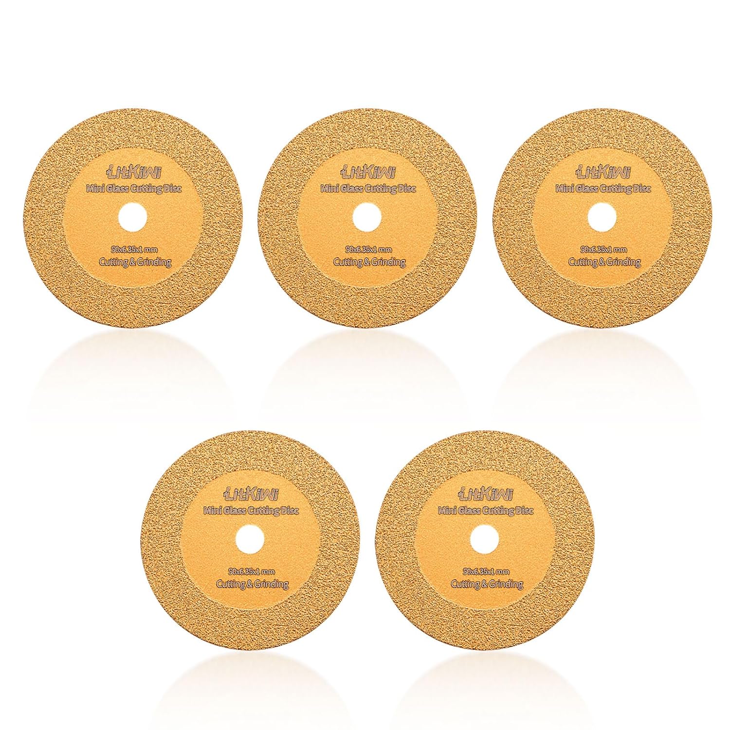 5PCS Mini Glasses Cutting Disc,1mm Ultra-Thin Diamond Cutting Blade Wheel