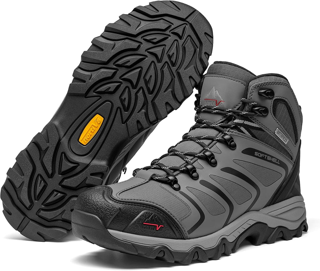 NORTIV 8 Men's Ankle High Waterproof Hiking Boots