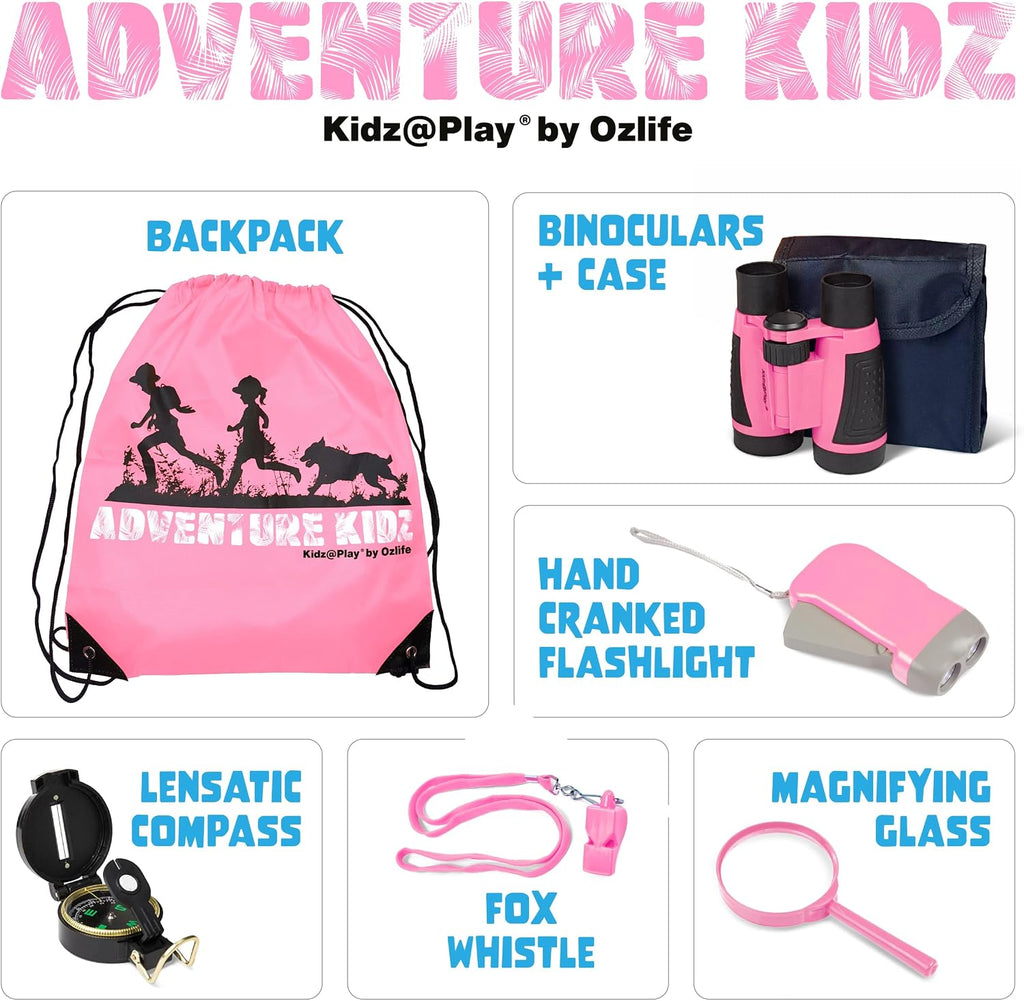 Adventure Kidz Pink Outdoor Exploration Kit for Children