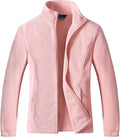 GIMECEN Women's Full Zip Soft Polar Fleece Jacket Outdoor Recreation Coat