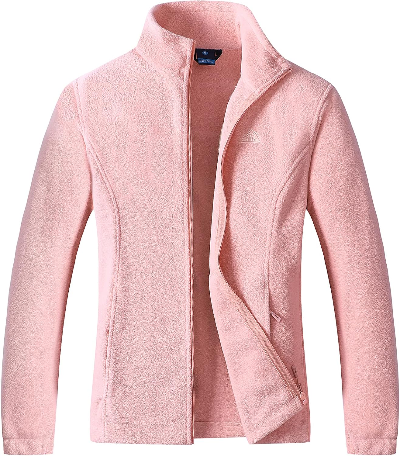 GIMECEN Women's Full Zip Soft Polar Fleece Jacket Outdoor Recreation Coat