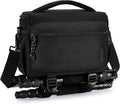 BAGSMART Camera Sling Bag with Tripod Holder & Rain Cover, Black