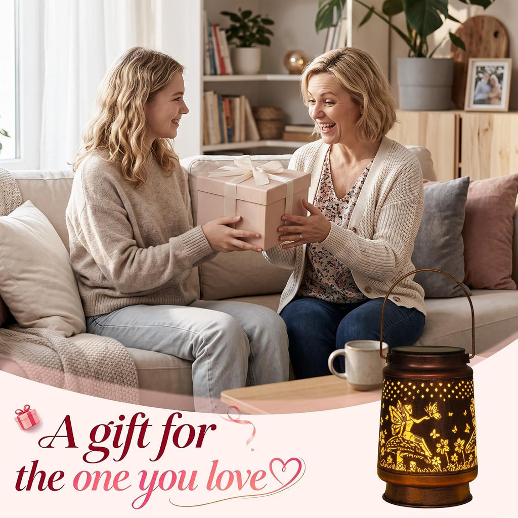 Homemory Gifts for Women, Solar Fairy Lanterns Outdoor Lights
