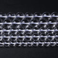 4MM 86PCS Natural Clear White Crystal Quartz Gemstone 3A Grade Round Loose Beads for Jewelry Making DIY Bracelet 1 Strand 15''