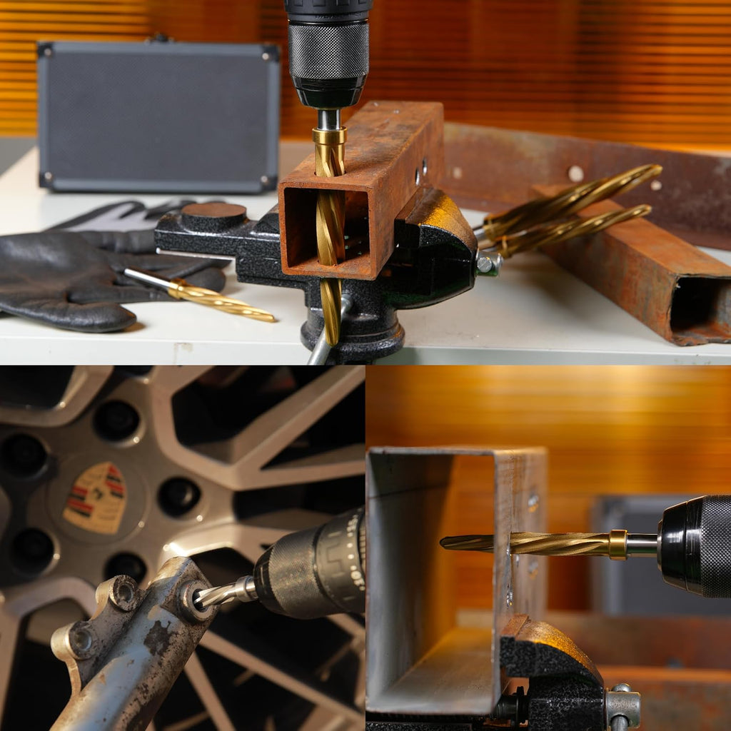 3/8", 1/2", 9/16", 5/8", 3/4" 5Pcs M2 Chucking Reamer Set