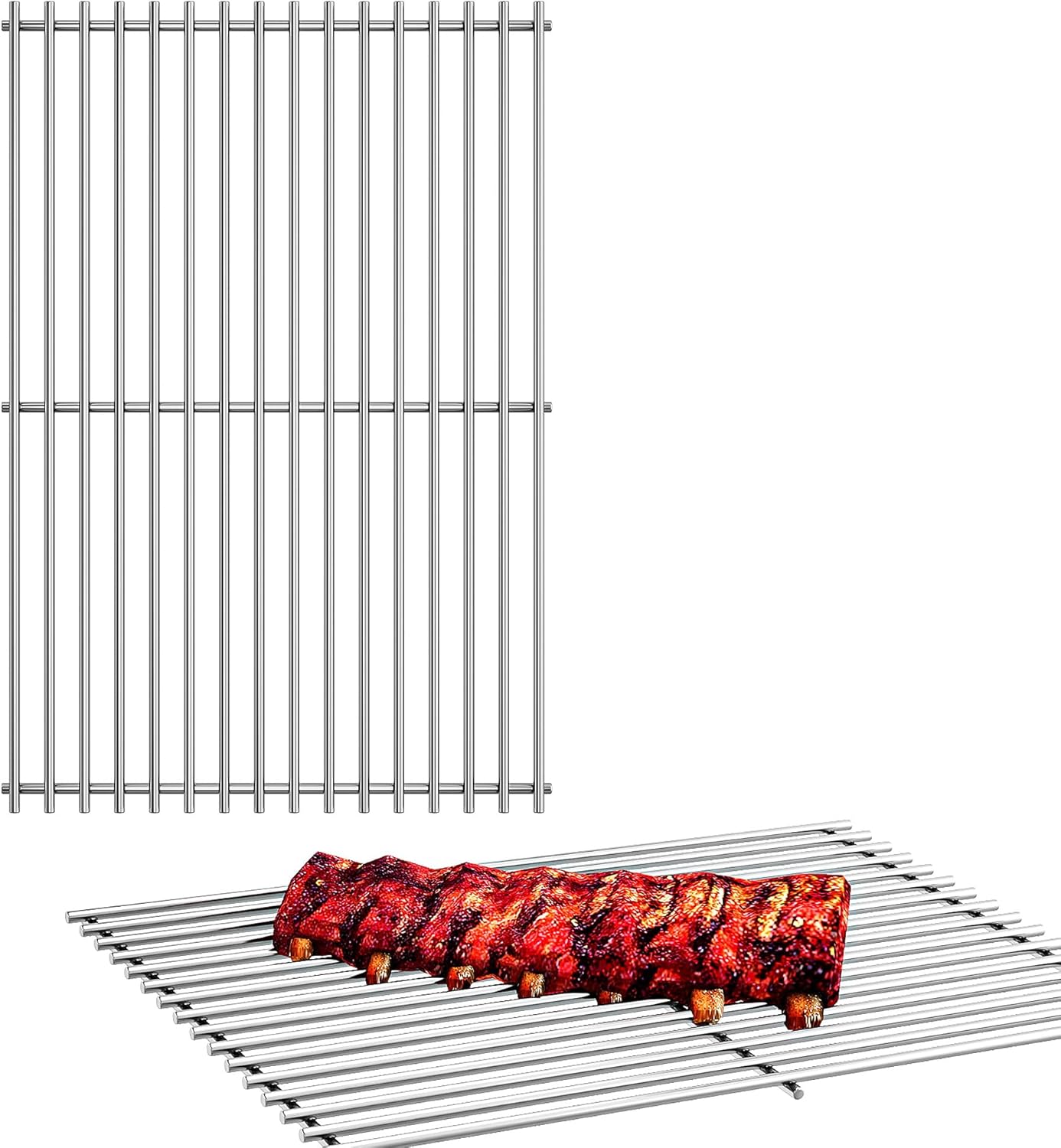 20.5" Wx17.5 D Grill Grates,Stainless Steel Charbroil Grill Replacement Parts,2Pack