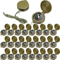 JaGely 24 Pcs Compass Bulk Gift Small Mini Pocket Compass with Hanging Rope for Military Camping Survival Outdoor Hiking Hunting Climbing