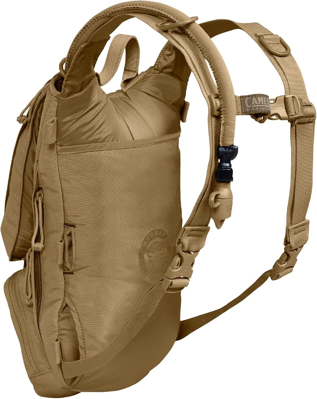 CamelBak Ambush Tactical Hydration Backpack, Low‑Profile MOLLE Design with 100oz Mil‑Spec Crux Reservoir