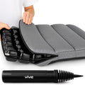 Vive Inflatable Wheelchair Air Seat Cushion - Adjustable Air Pressure