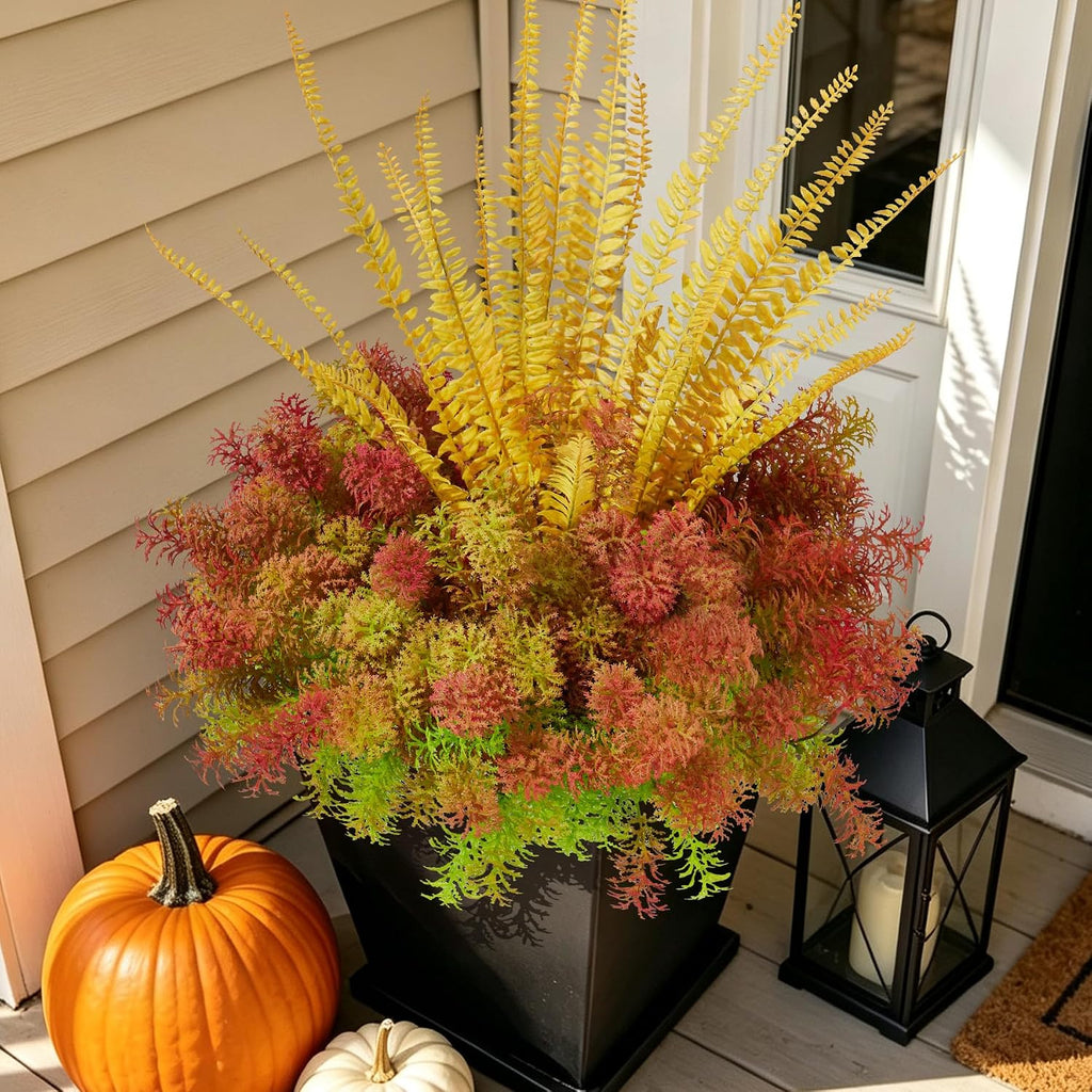 Hrobek Artificial Flowers for Outdoors UV Resistant Silk Faux Plants