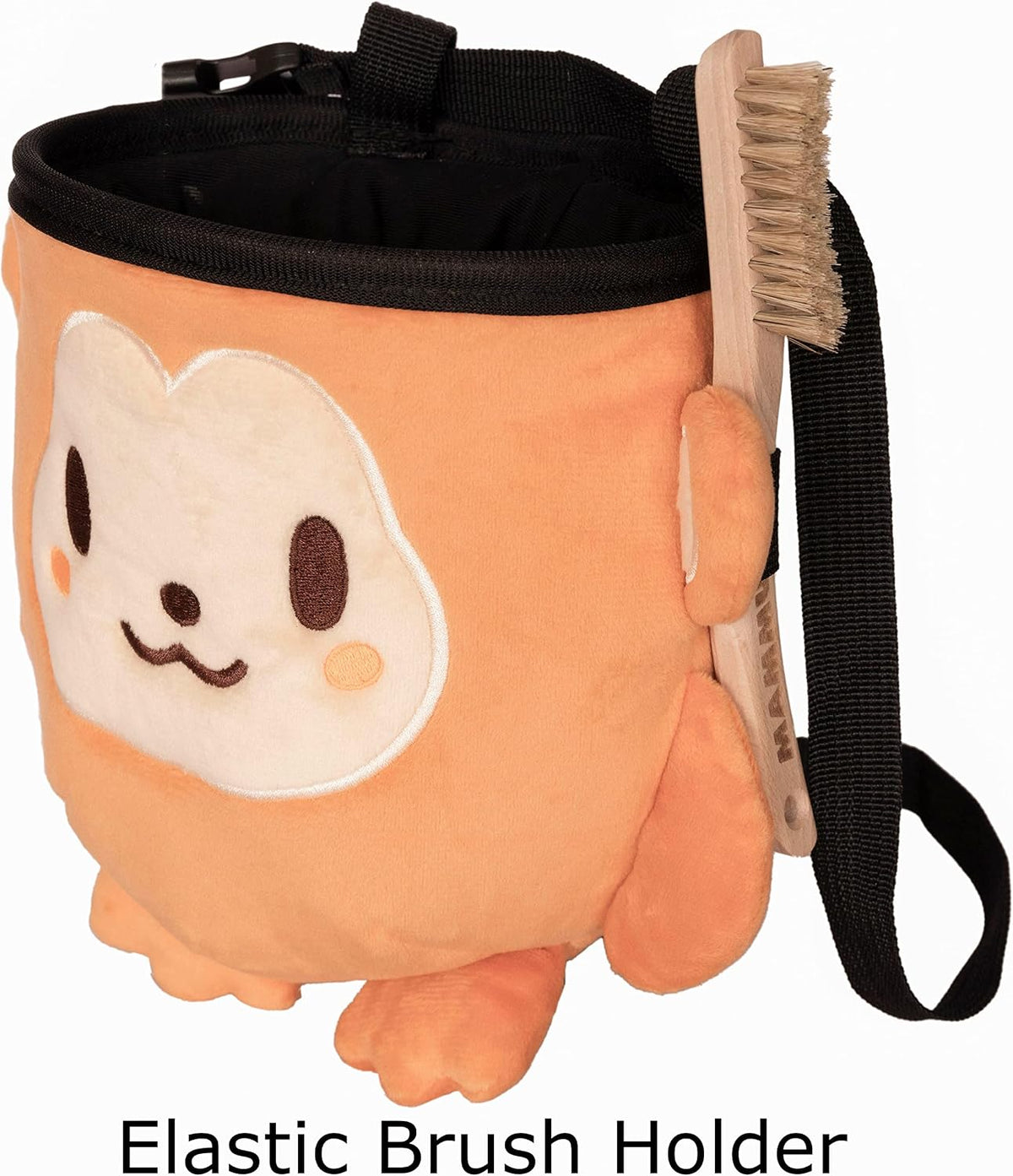 Chalk Bag for Rock Climbing - Bouldering Chalk Bucket with Quick-Clip Belt, Zipper Pocket and Brush Holder