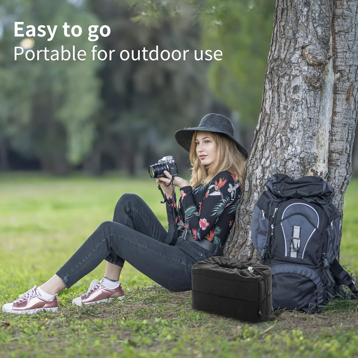 Koolertron Shockproof Camera Bag Insert with Adjustable Dividers