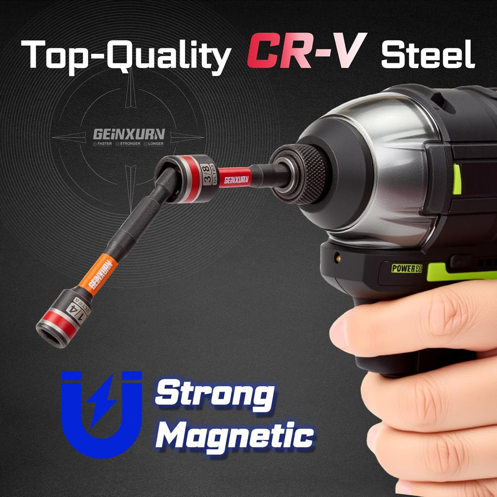 Geinxurn 21 Pieces Tool Kit Include Mini Ratchet Wrench, S2 Steel Screwdriver Bit, Mini Screwdriver Handle, Magnetic Locking Bit Holde, Socket Wrench Nut Driver Set. Portable Hand Tools Set for Repair