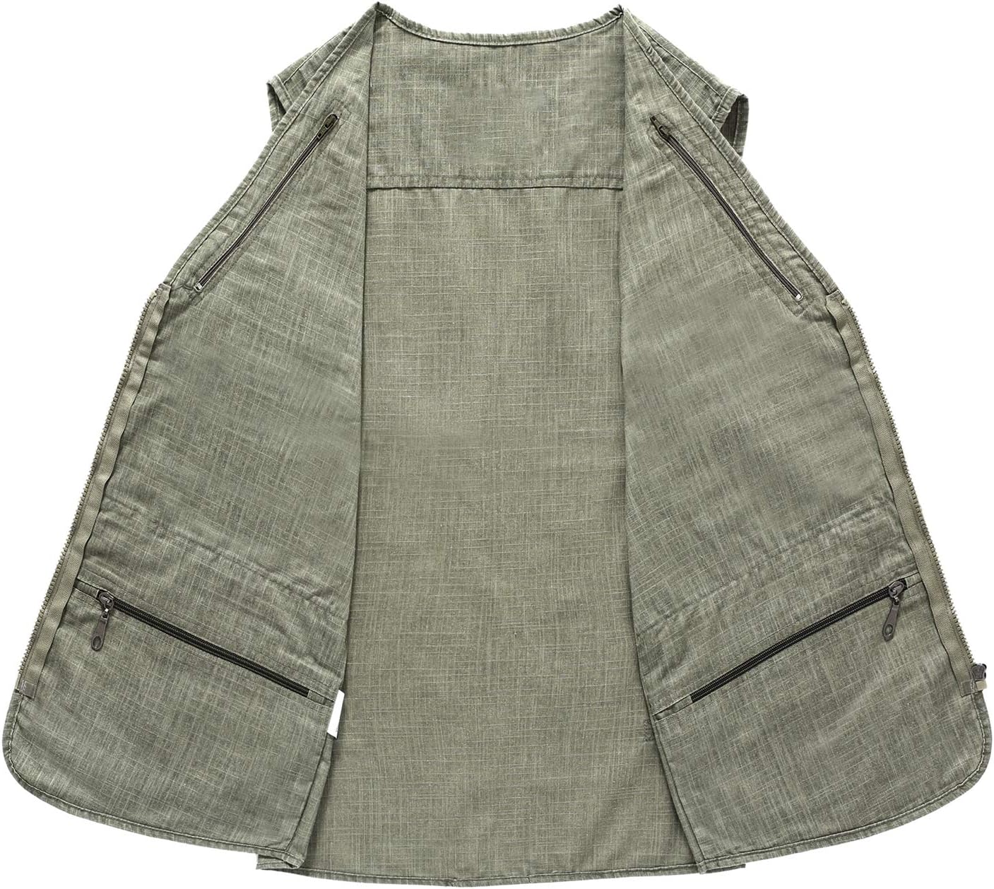Spanye Mens Outdoor Fishing Vest Safari Travel Photography Vests Jacket Multi Pocket