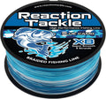 Reaction Tackle Braided Fishing Line - Pro Grade Power Performance for Saltwater or Freshwater Fish - Colored Fishing Line Braid for Extra Visibility