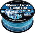 Reaction Tackle Braided Fishing Line - Pro Grade Power Performance for Saltwater or Freshwater Fish - Colored Fishing Line Braid for Extra Visibility