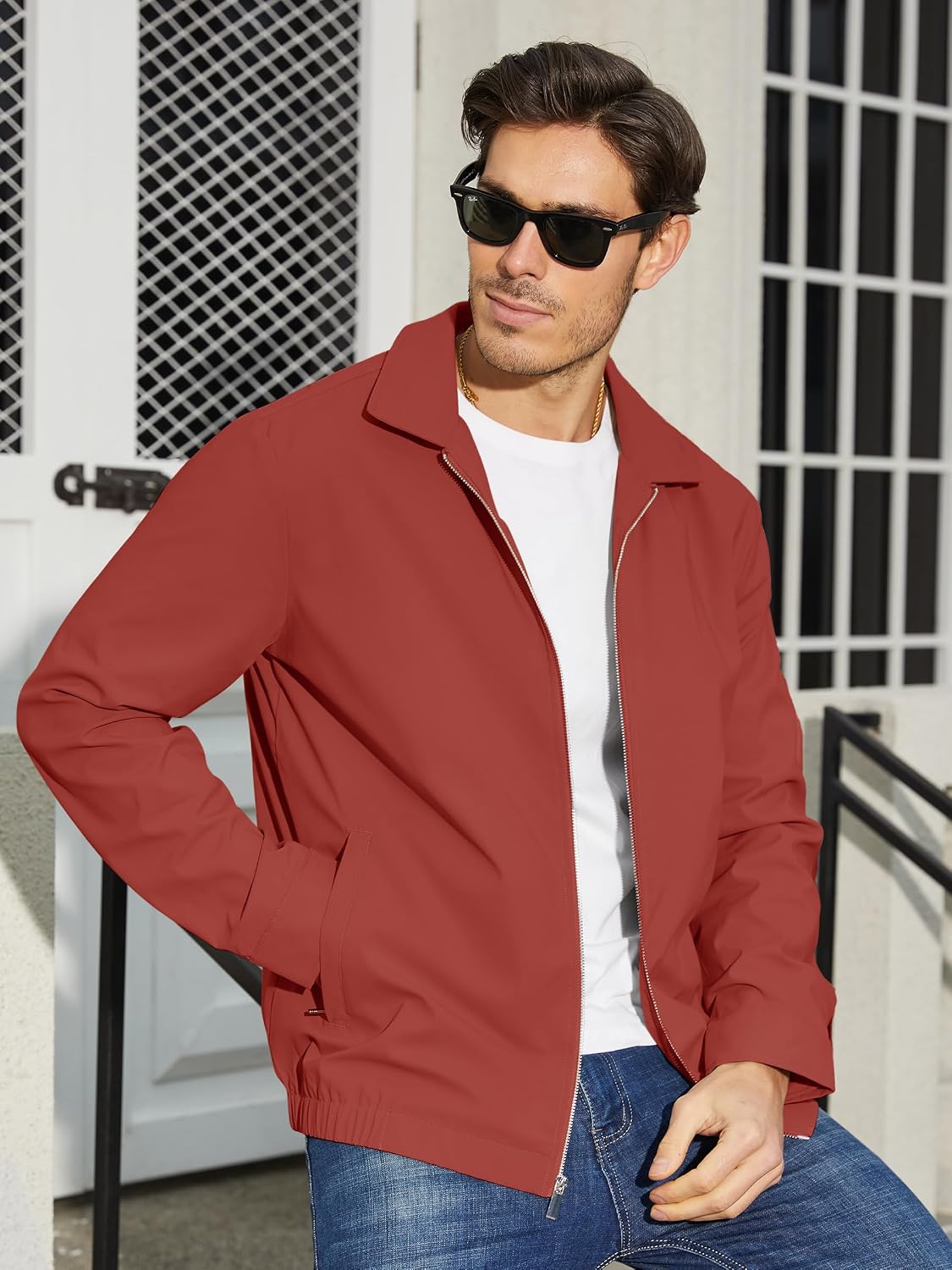 TACVASEN Men's Lightweight Jacket Fall Water-repellent Windbreaker Jackets