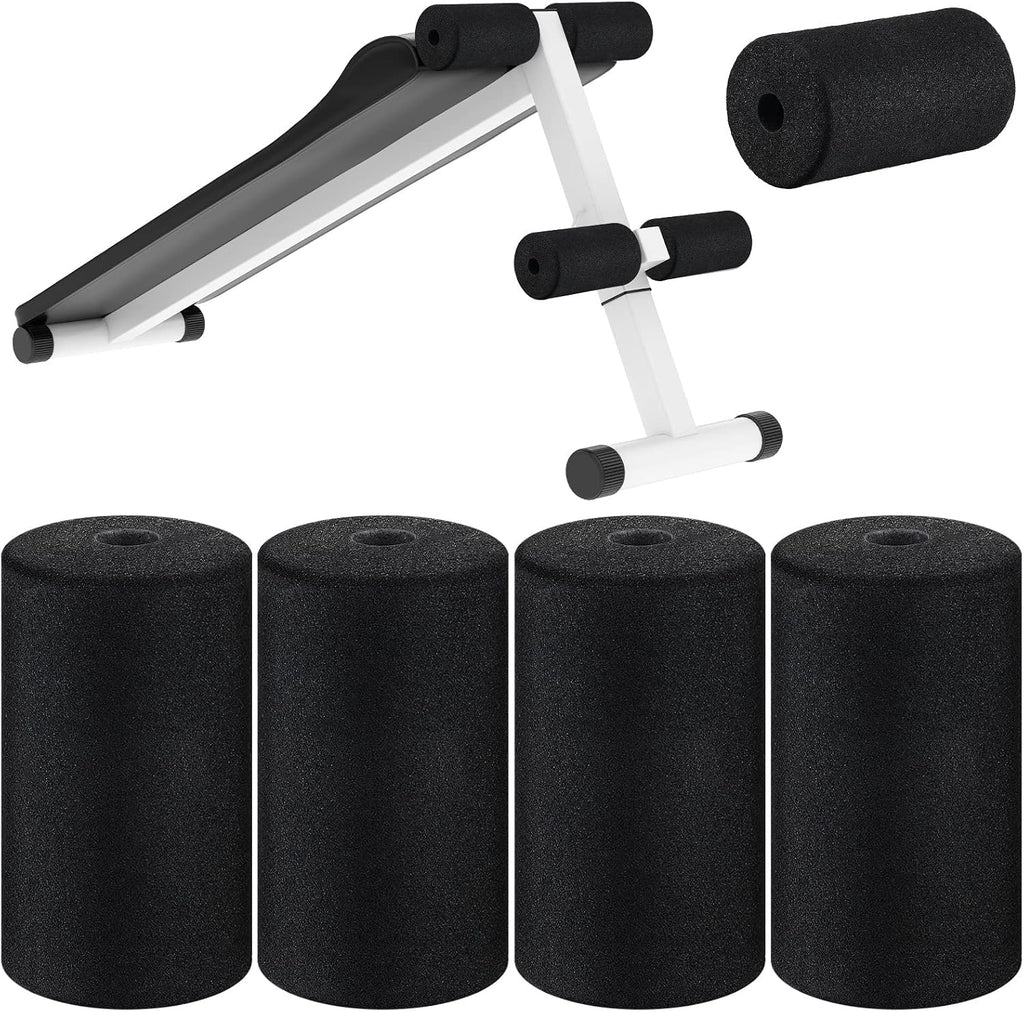 Deekin 4 Pcs Foam Foot Pad Rollers Tube Cover, 1 x 3.54 x 7.1 Inches
