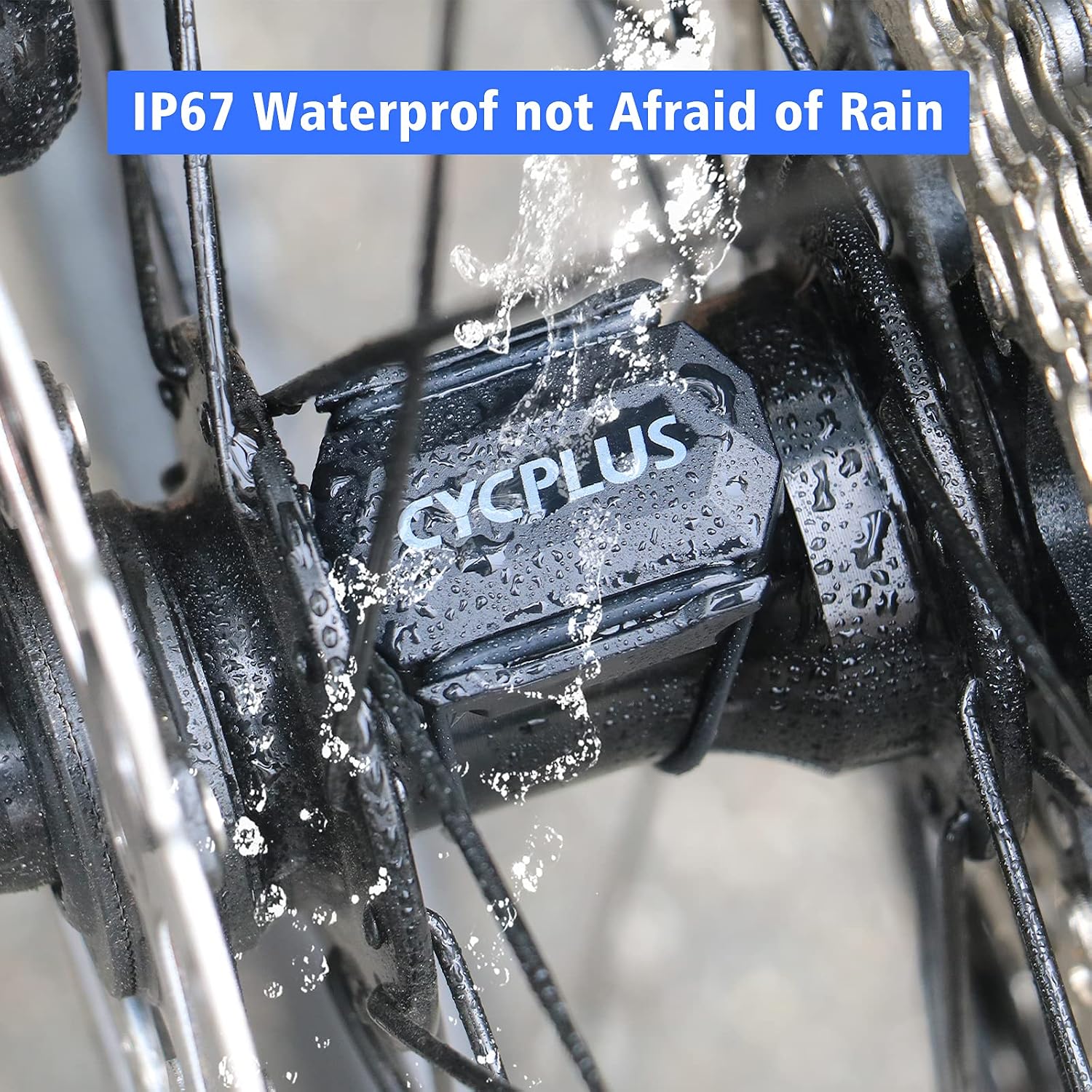 CYCPLUS Cycling Speed & Cadence Sensor, Bluetooth & ANT+, IP67 Waterproof